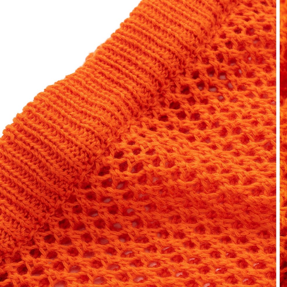 BRAND NEW Orange Knit Maxi Skirt - Picture 3 of 5